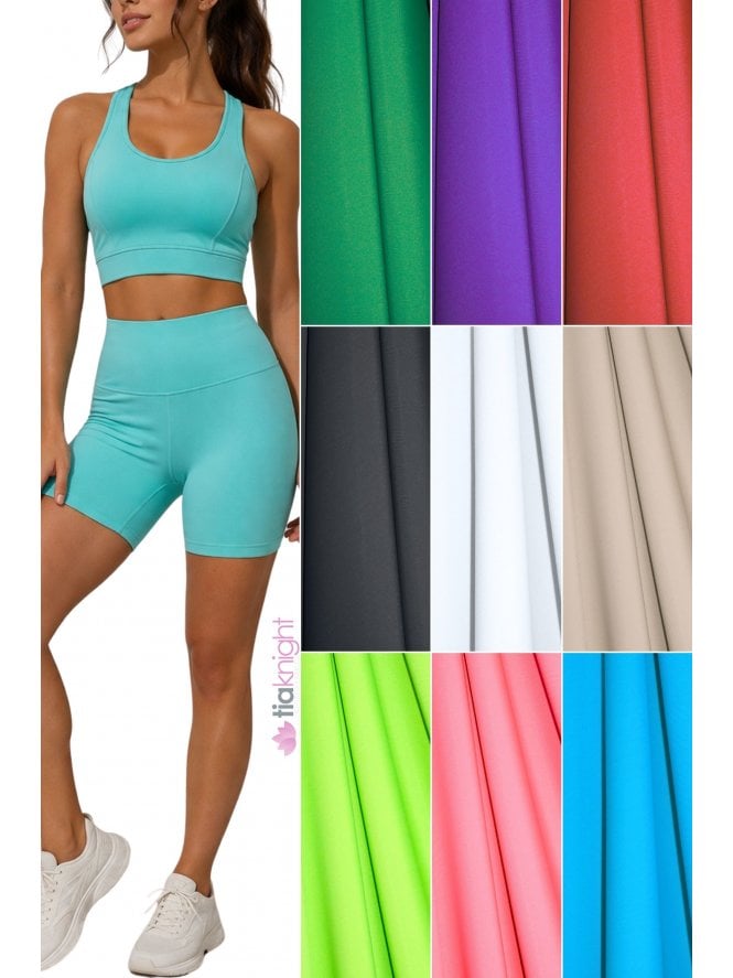 Matte Nylon Lycra 4 Way Stretch Swim Dance Fabric Q56T