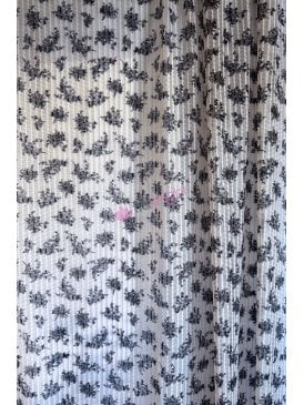 Mesh Embroidered Sheer Stretch Dress Fabric- Floral Bouquets SQ959 IVNY