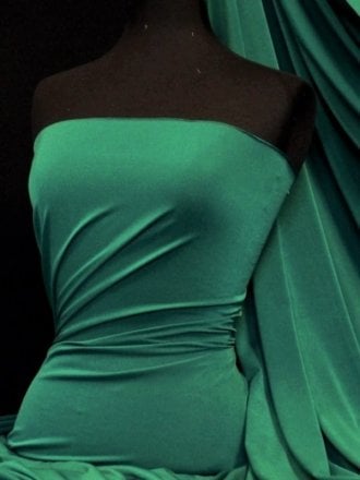Micro Lycra 4 Way Stretch Fabric - Bottle Green Q259 BTGR