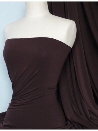 Micro Lycra 4 Way Stretch Fabric - Chocolate Q259 CHC