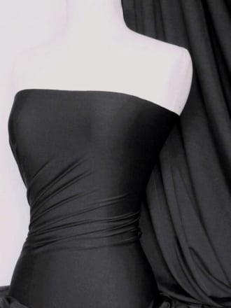 Micro Lycra 4 Way Stretch Fabric - Dark Charcoal Q259 DCHCL