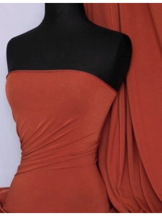 Micro Lycra 4 Way Stretch Fabric - Fire Orange Q259 FIOR