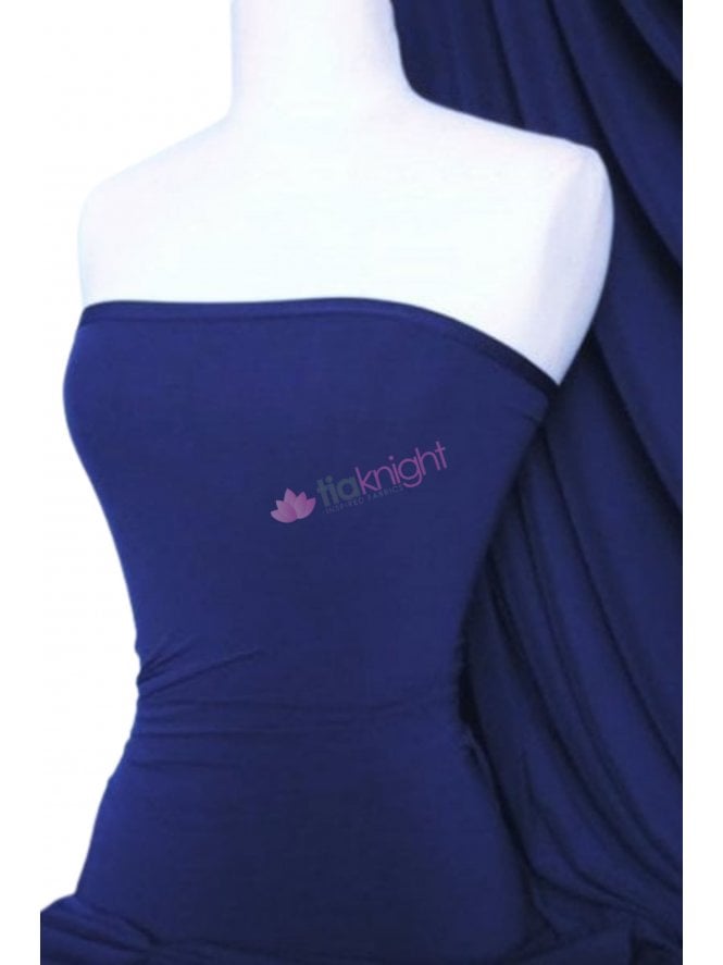 Micro Lycra 4 Way Stretch Fabric - Ink Blue Q259 INK