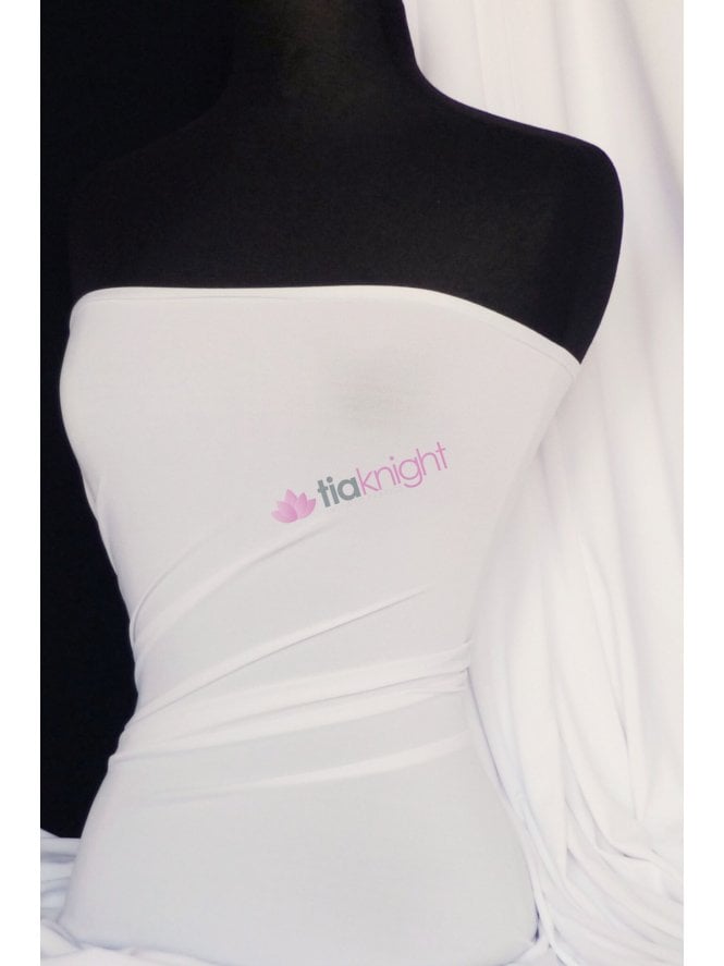 Micro Lycra 4 Way Stretch Fabric - Ivory Q259 IV