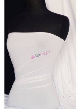 Micro Lycra 4 Way Stretch Fabric - Ivory Q259 IV