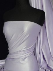 Micro Wet Look Stretch Lycra Fabric- Pastel Lilac Q925 PLLC