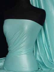 Micro Wet Look Stretch Lycra Fabric- Soft Mint Q925 SMNT