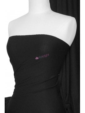 Morgan Crepe 4 Way Stretch Viscose Lycra Jersey- Black Q238 BK