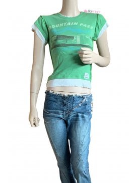 Mountain Pass 100% Cotton Short Sleeve T-Shirt- Sage Green
