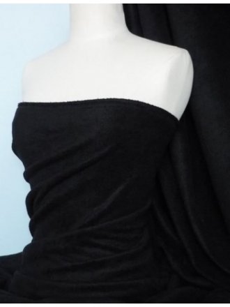 NEW- Black Soft Light Polar Fleece- Narrow Width 100cm
