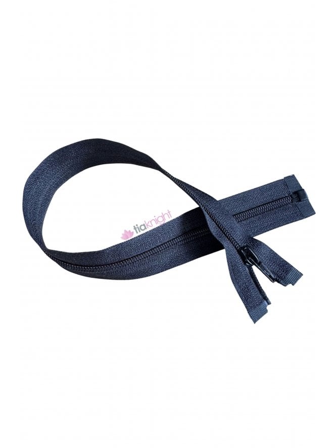 Nylon Zip 16" Inch Closed End Zipper- Black
