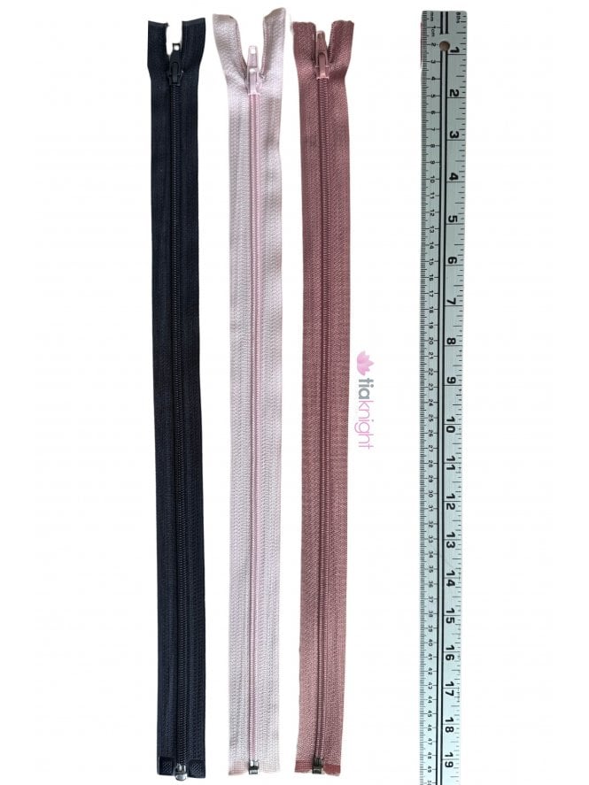 Nylon Zip 18" Inch Closed End Zipper