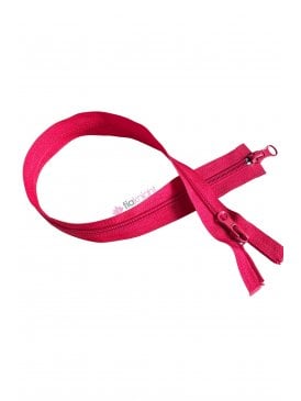 Nylon Zip 19" Inch Open End Zipper- Red