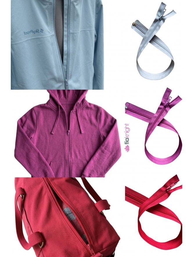 Nylon Zip 21" Inch Closed End Zipper