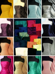 Offcuts/Remnants Joblot Assorted Velvet Bundle- Crushed/Spandex Velvets