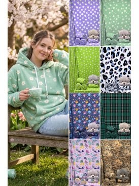 P4P Polar Fleece Anti-Pill Soft Stretch Printed Material