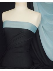 Paris Mesh Non-Lycra 4 Way Stretch Light Jersey Fabric- Navy/ Sky Blue Q1295 NYSKBL