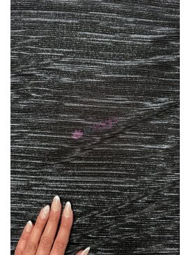 Pleated Lurex Bodre Stretch Fabric- SQ119