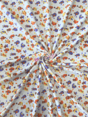 Polar Fleece Anti Pill Washable Soft Fabric- Birdies Ivory/Multi SQ232 IVMLT