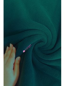 Polar Fleece Anti Pill Washable Soft Fabric- Bottle Green PF BTGR