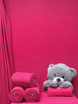Polar Fleece Anti Pill Washable Soft Fabric- Cerise PF CRS