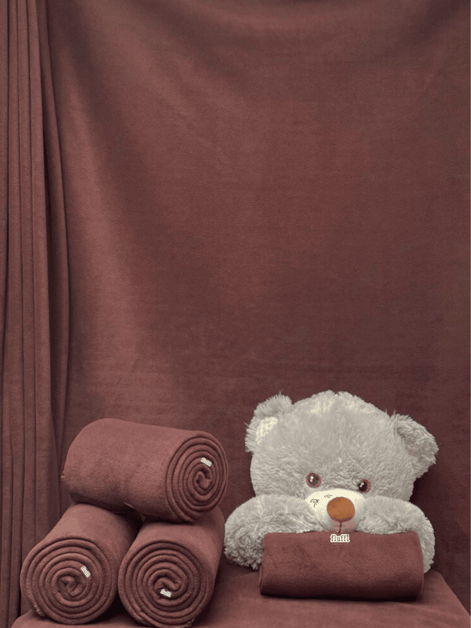 Polar Fleece Anti Pill Washable Soft Fabric- Chocolate Brown PF CHOC