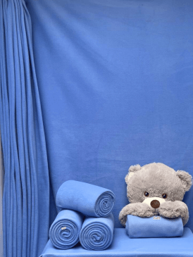 Polar Fleece Anti Pill Washable Soft Fabric- Cornflower Blue PF CBL