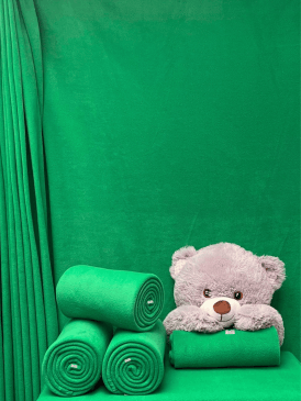 Polar Fleece Anti Pill Washable Soft Fabric- Emerald Green PF EMR