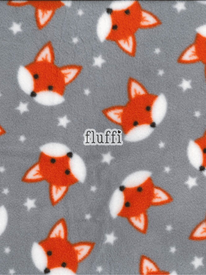 Polar Fleece Anti Pill Washable Soft Fabric- Foxy Stars SQ811