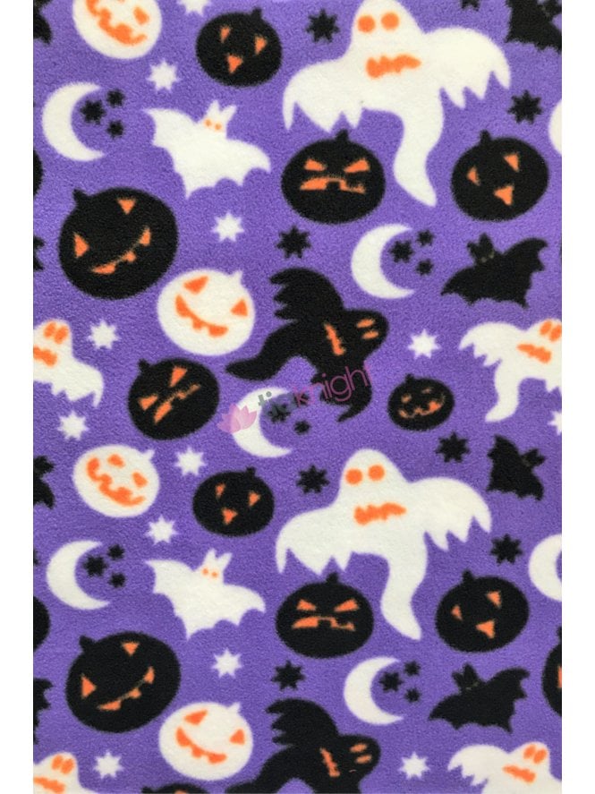 Polar Fleece Anti Pill Washable Soft Fabric- Halloween Night SQ708 DLIL