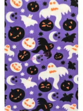 Polar Fleece Anti Pill Washable Soft Fabric- Halloween Night SQ708 DLIL