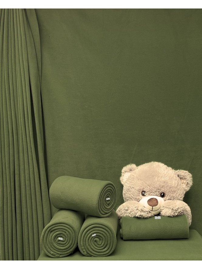 Polar Fleece Anti Pill Washable Soft Fabric- Khaki PF KH