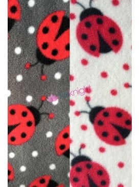 Polar Fleece Anti Pill Washable Soft Fabric- Ladybirds PPFL50