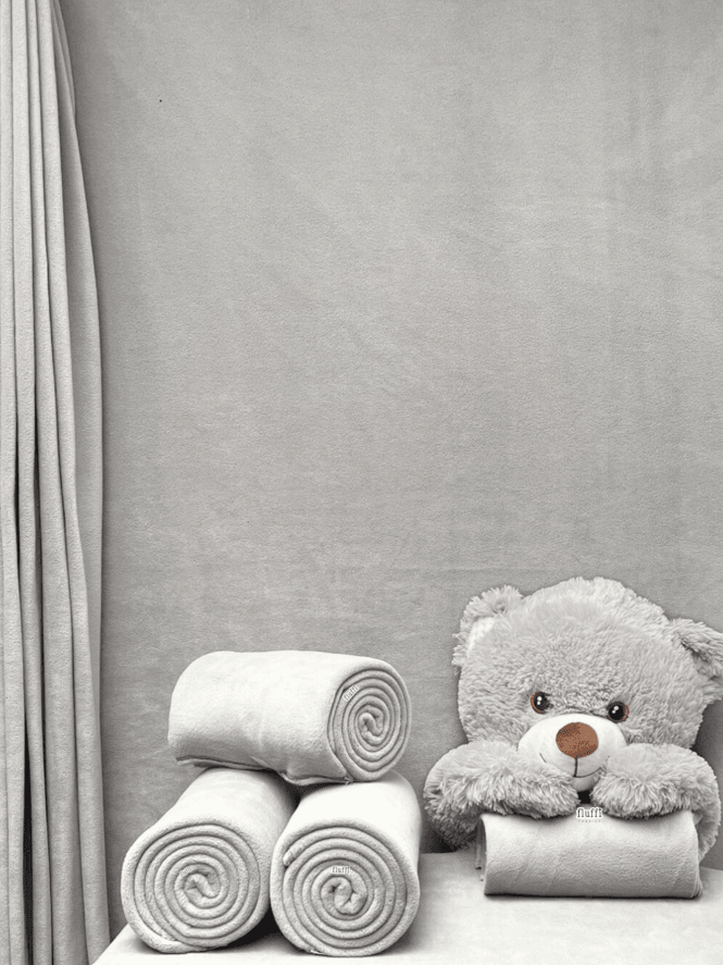 Polar Fleece Anti Pill Washable Soft Fabric- Light Grey PF LTGR