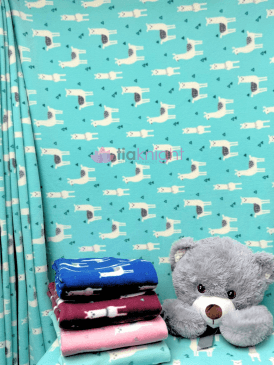 Polar Fleece Anti Pill Washable Soft Fabric- Llama Glama SQ352 MNT
