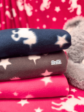 Polar Fleece Anti Pill Washable Soft Fabric- Magical Unicorns SQ286