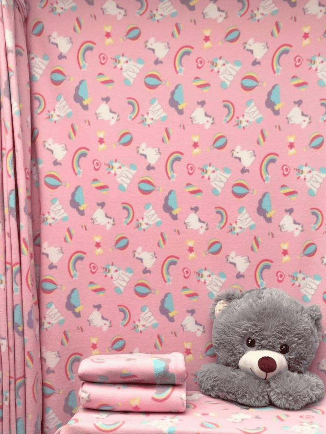Polar Fleece Anti Pill Washable Soft Fabric- New Unicorns SQ541 BPNMLT