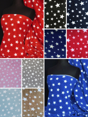 Polar Fleece Anti Pill Washable Soft Fabric- Starry Prints