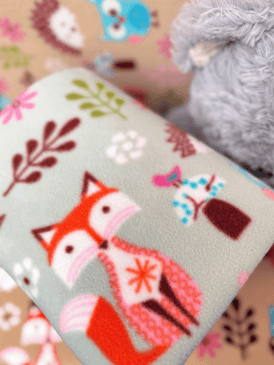 Polar Fleece Anti Pill Washable Soft Fabric- Woodland Print Q1219