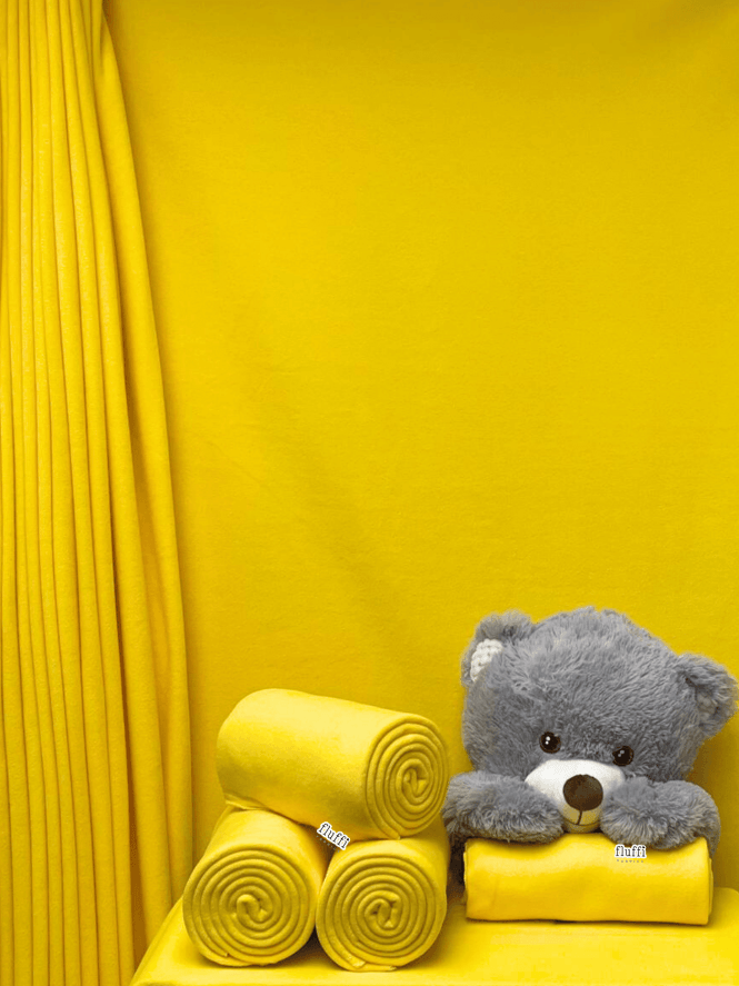 Polar Fleece Anti Pill Washable Soft Fabric- Yellow PF YL