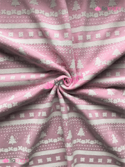 Polar Fleece Double Sided Anti Pill Washable Soft Fabric- Festive Fairisle SQ660