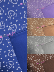 Polar Fleece Double Sided Anti Pill Washable Soft Fabric- Festive Polar Bears SQ659
