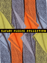 Polar Fleece Double Sided Anti Pill Washable Soft Fabric- Safari Leopard SQ565