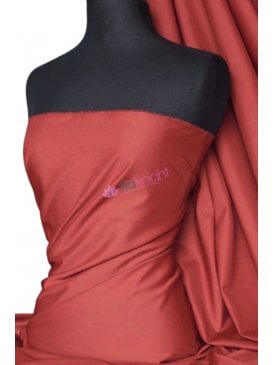 Poly Cotton Material- Brick Red Q460 BRKRD