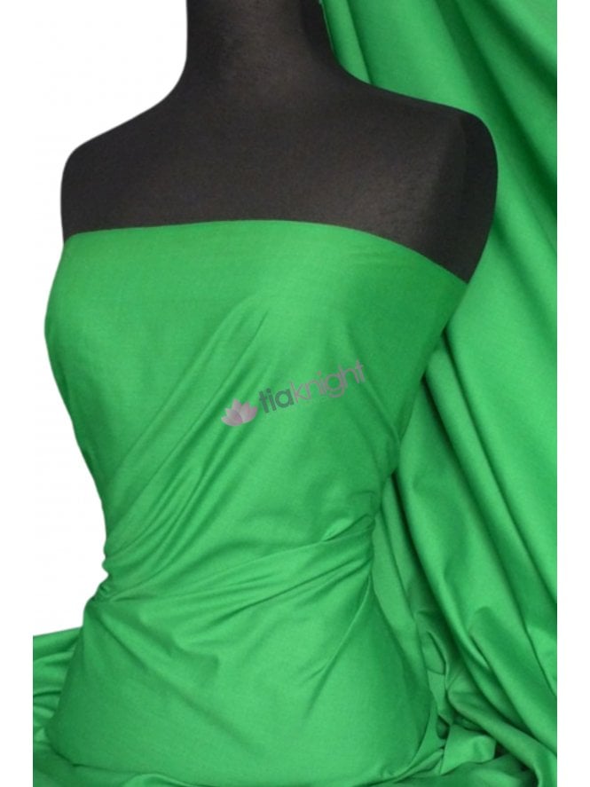 Poly Cotton Material- Leaf Green Q460 LFGR