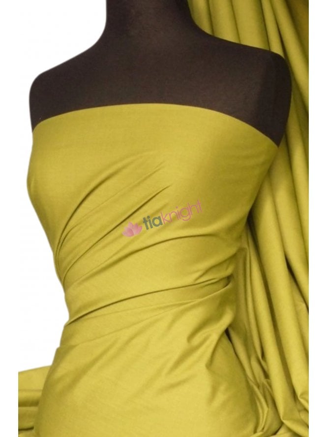 Poly Cotton Material- Lemongrass Q460 LMNG