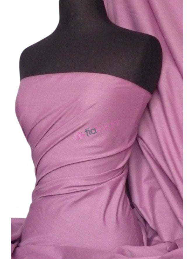 Poly Cotton Material- Mauve Q460 MAU