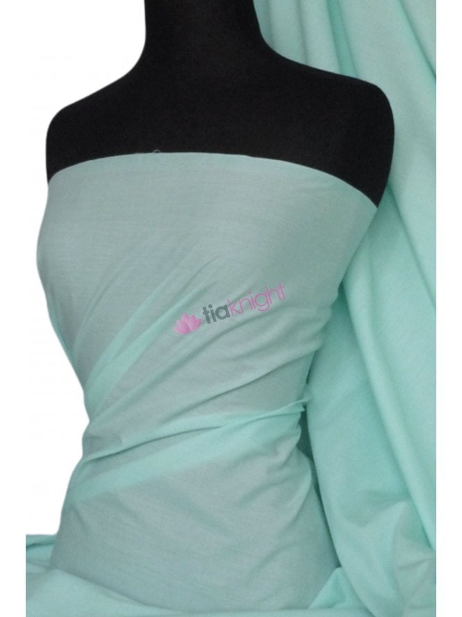 Poly Cotton Material- Minty Blue Q460 MNTBL
