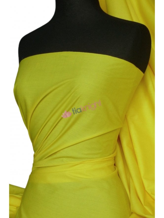 Poly Cotton Material- Neon Yellow Q460 NYL