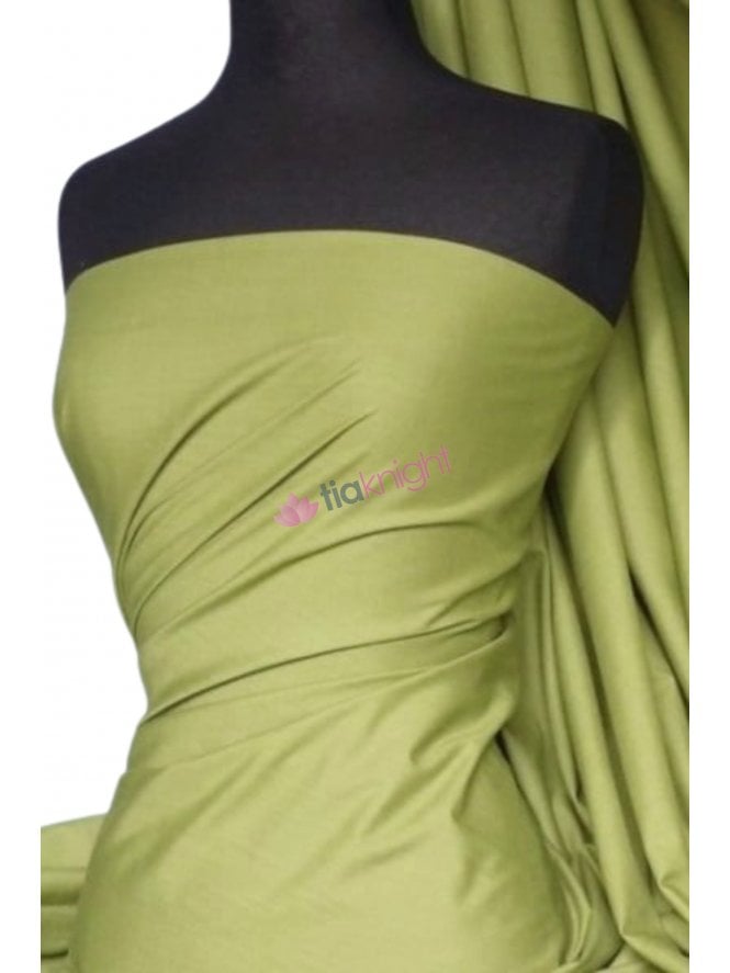 Poly Cotton Material- Olive Green Q460 OLV